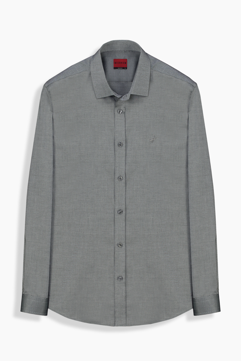 Sosa Soho Pamuklu Gri Gömlek - 1