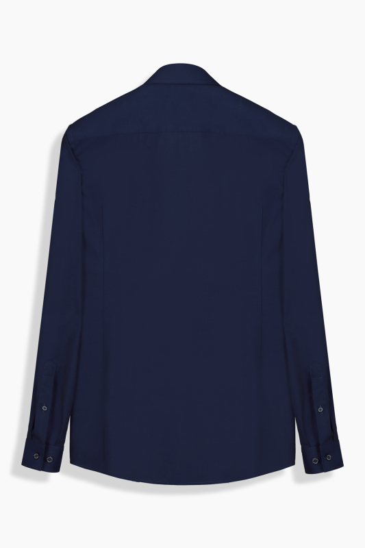 Sosa Soho Pamuklu Lacivert Gömlek - INTERVIEW