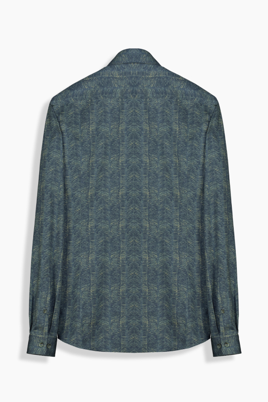 Sosa Soho Uzun Kol Pamuklu Lacivert Gömlek - INTERVIEW