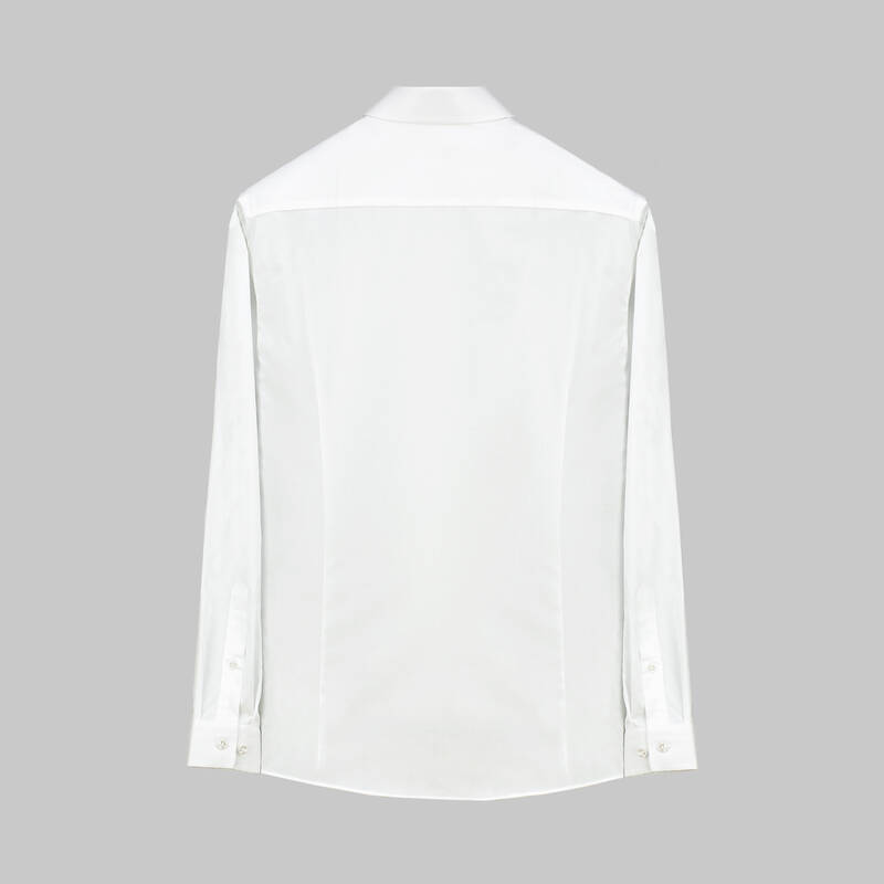 Sosa Uzun Kol Pamuklu Beyaz Gömlek - 2