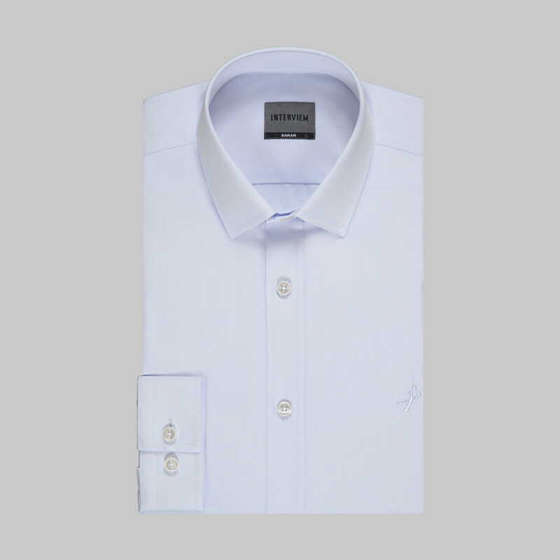 Sosa Uzun Kol Slim Açık Mavi Gömlek - INTERVIEW