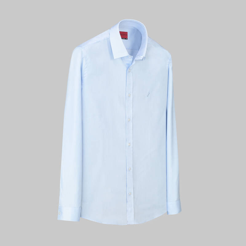 Sosa Uzun Kol Açık Mavi Fitted Gömlek - 1