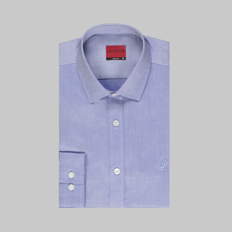 Sosa Uzun Kol Koyu Mavi Fitted Gömlek - INTERVIEW