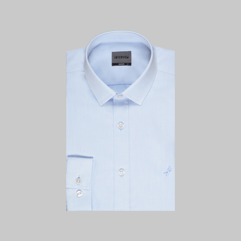 Sosa Uzun Kol Pamuklu Koyu Mavi Gömlek - INTERVIEW