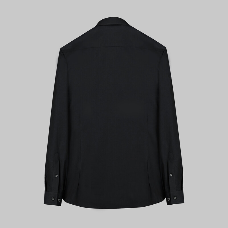 Sosa Uzun Kol Pamuklu Siyah Gömlek - INTERVIEW