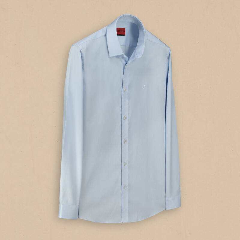 Sosa Uzun Kol Açık Mavi Pamuklu Gömlek - 1