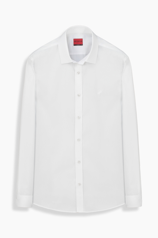 Sosa Uzun Kol Pamuklu Beyaz Gömlek 