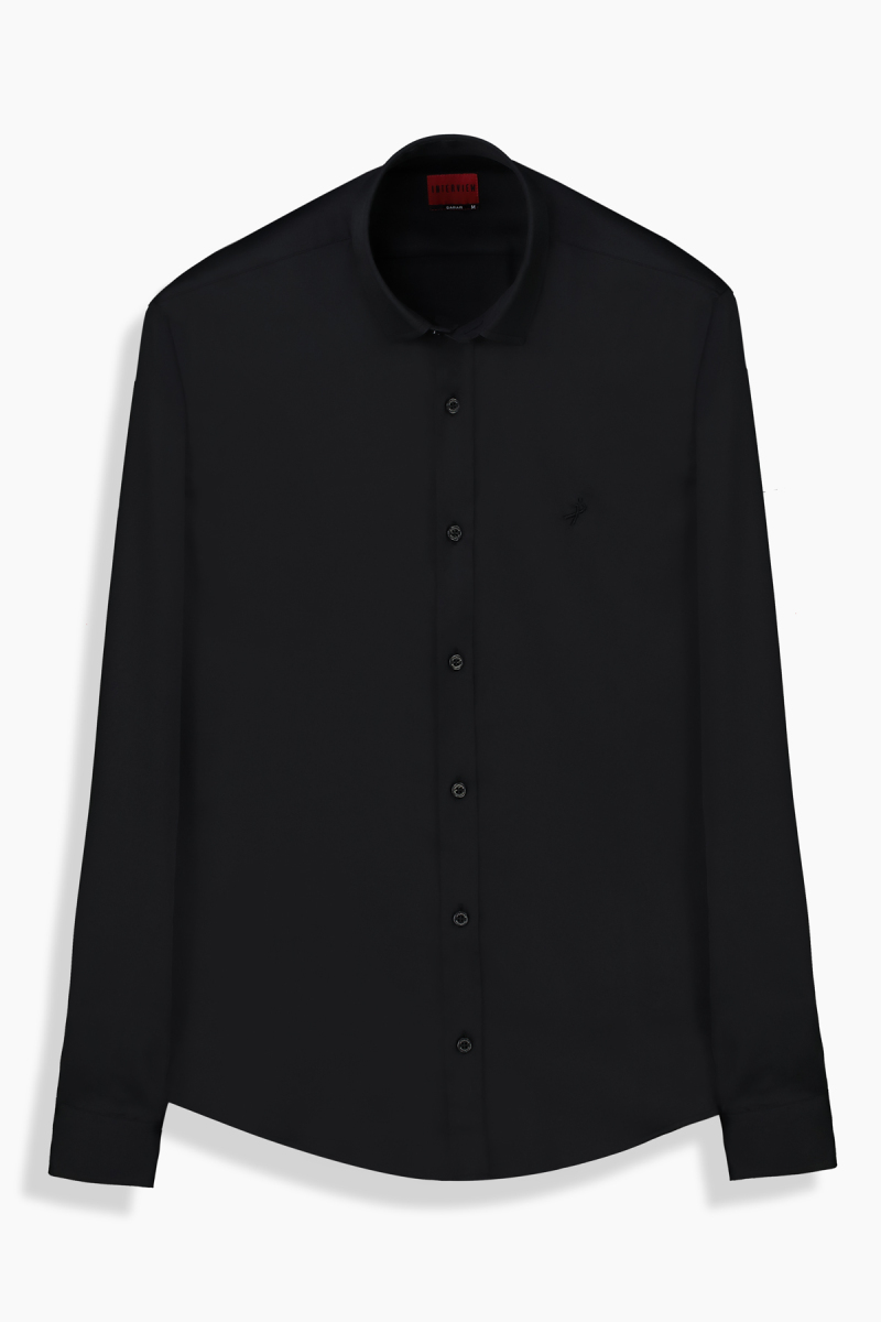 Sosa Uzun Kol Siyah Gömlek - 1