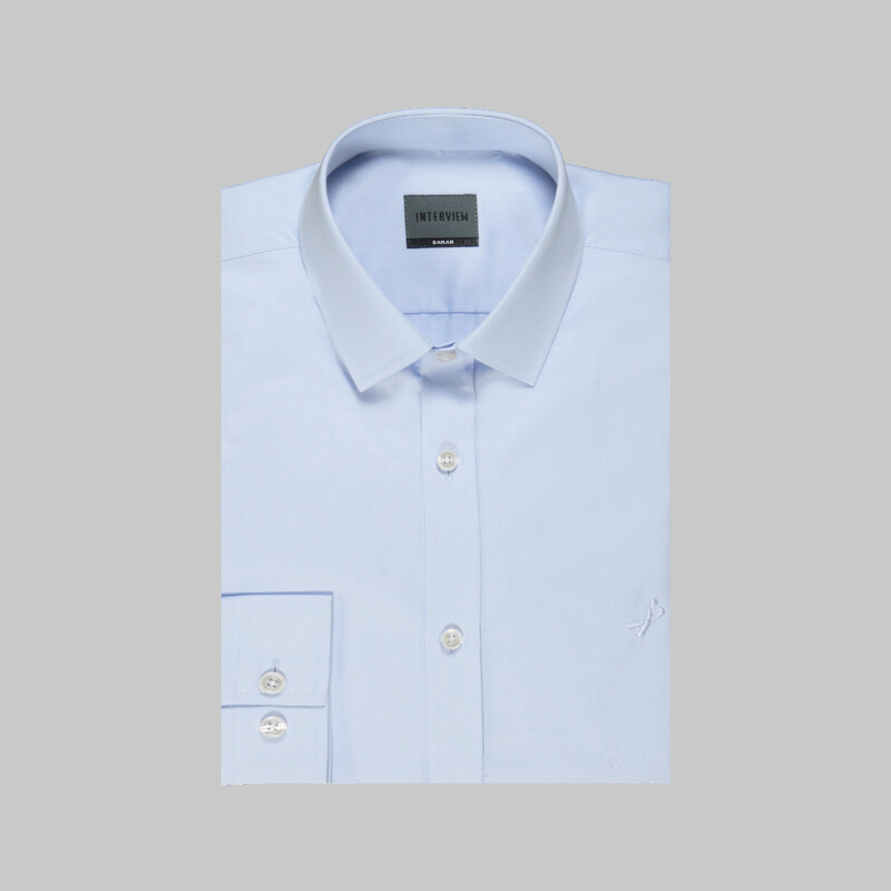 Sosa Uzun Kol Açık Mavi Gömlek - INTERVIEW
