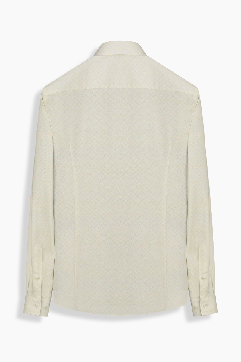 Sosa Uzun Kol Baklava Desenli Yeşil Gömlek - 2