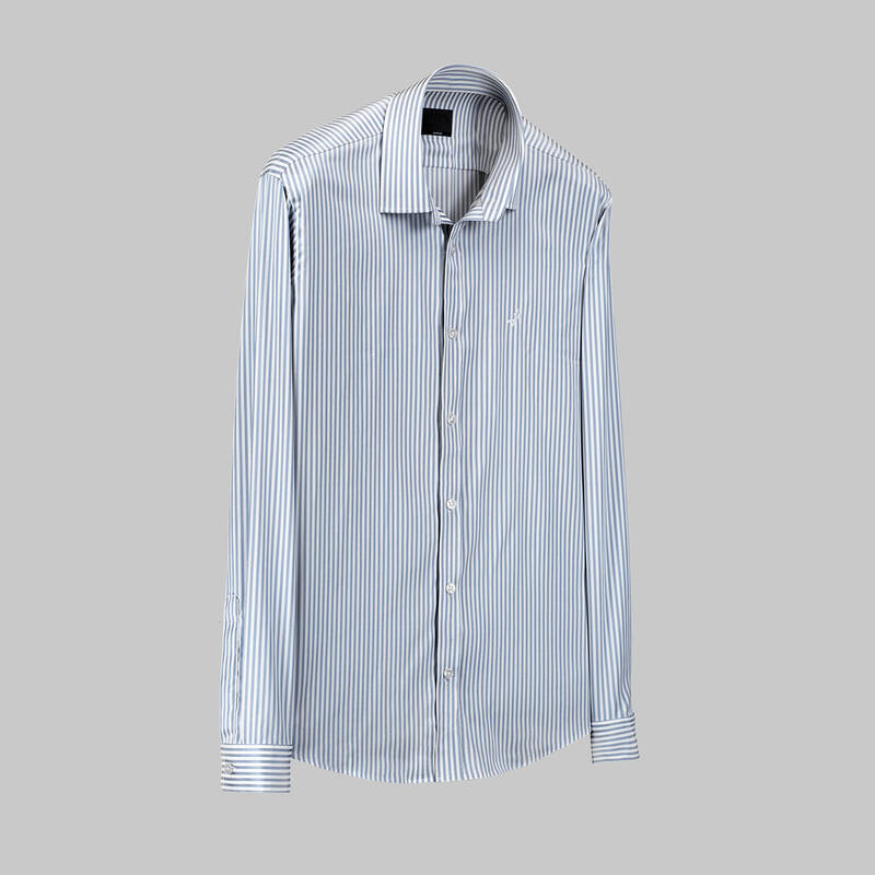 Sosa Uzun Kol Lacivert Çizgili Gömlek - 1