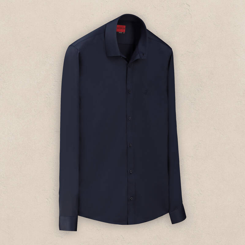 Sosa Uzun Kol Soho Lacivert Gömlek - 1