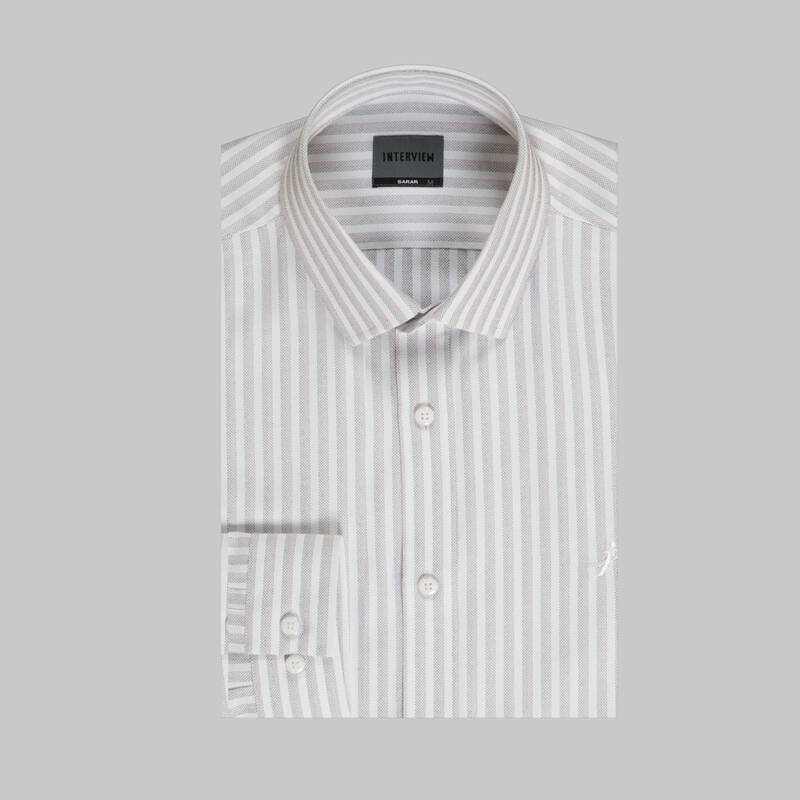 Sosa Uzun Kol Soho Çizgili Kırmızı Gömlek - 3