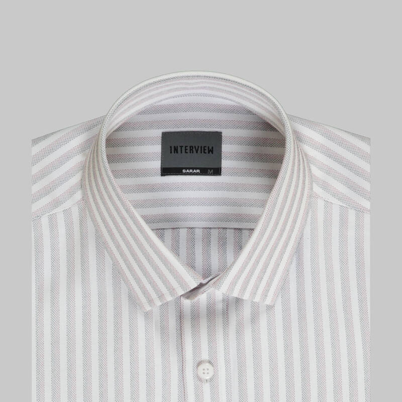 Sosa Uzun Kol Soho Çizgili Kırmızı Gömlek - 4