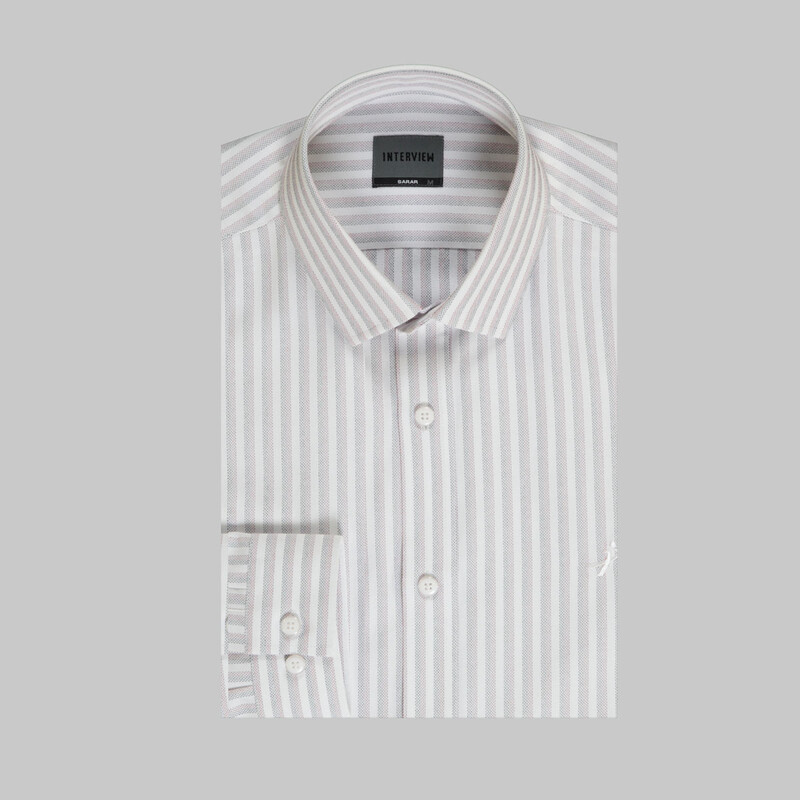 Sosa Uzun Kol Soho Çizgili Kırmızı Gömlek - INTERVIEW