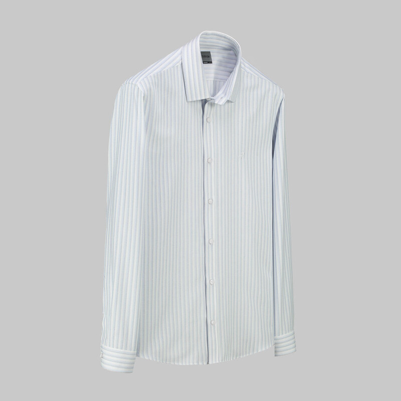 Sosa Uzun Kol Soho Çizgili Mavi Gömlek 