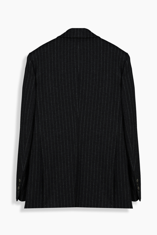 Stell Çizgili Siyah Ceket - SARAR WOMAN