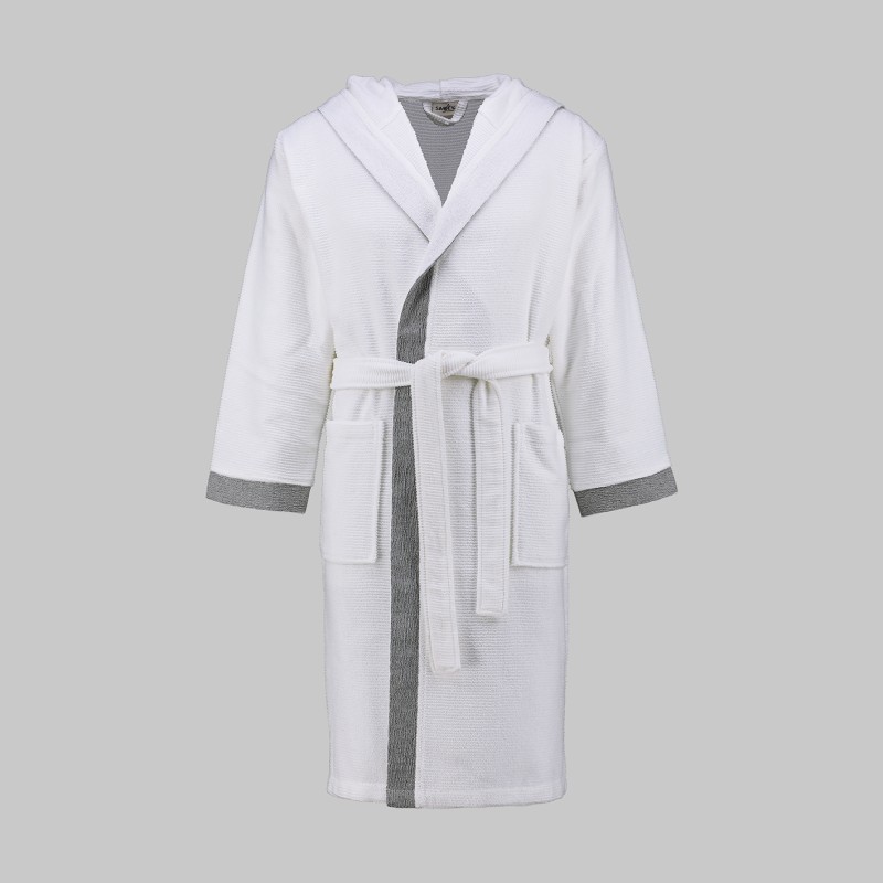 Street Kapüşonlu Bornoz Beyaz L 