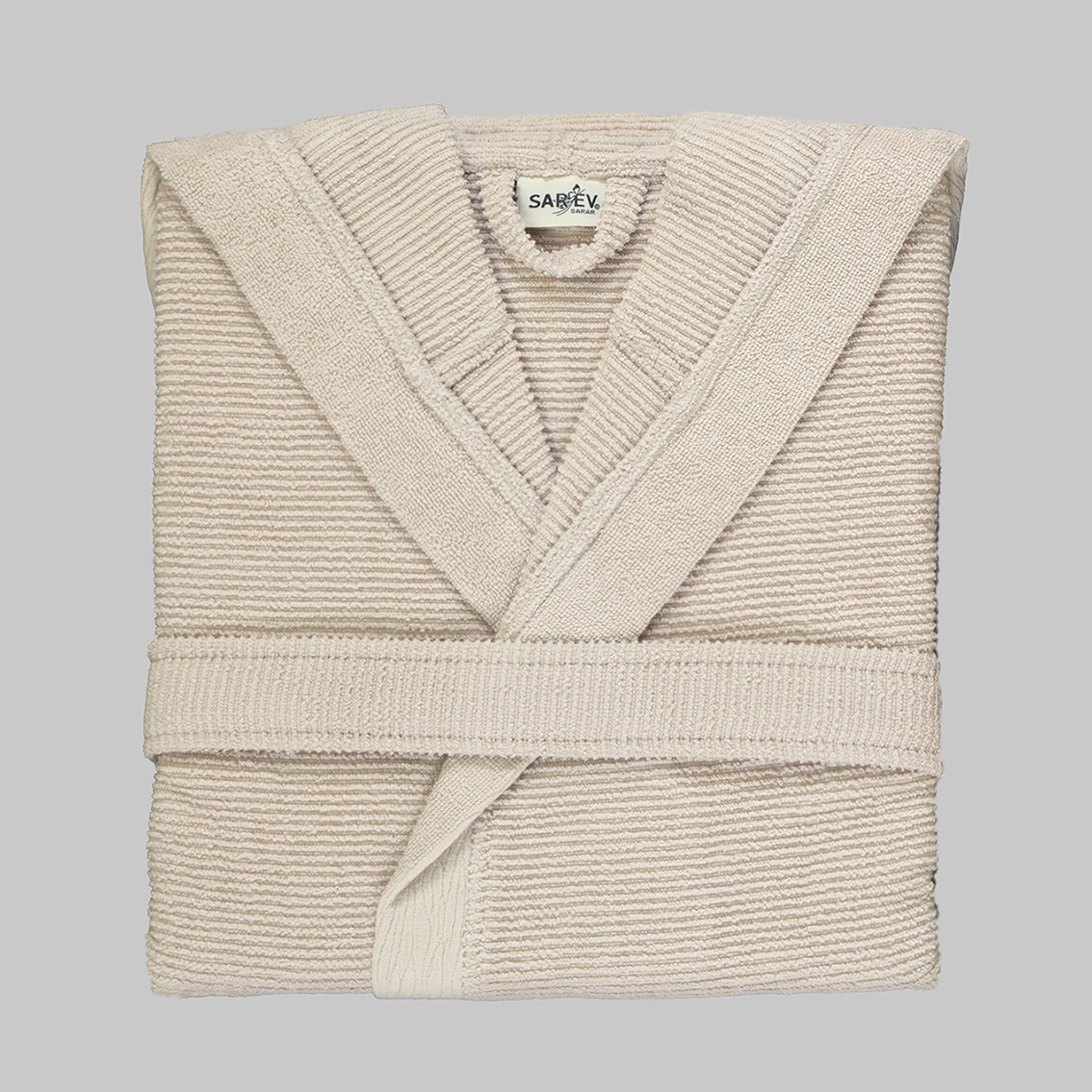 Street Kapüşonlu Bornoz Bej L - 2