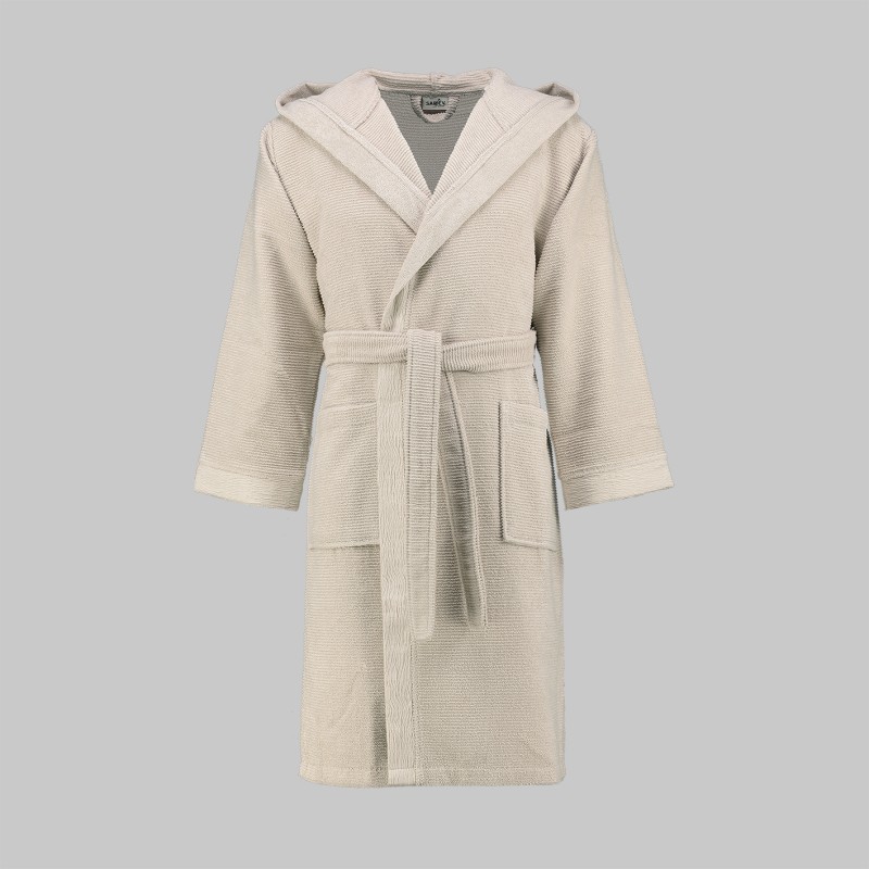 Street Kapüşonlu Bornoz Bej L 