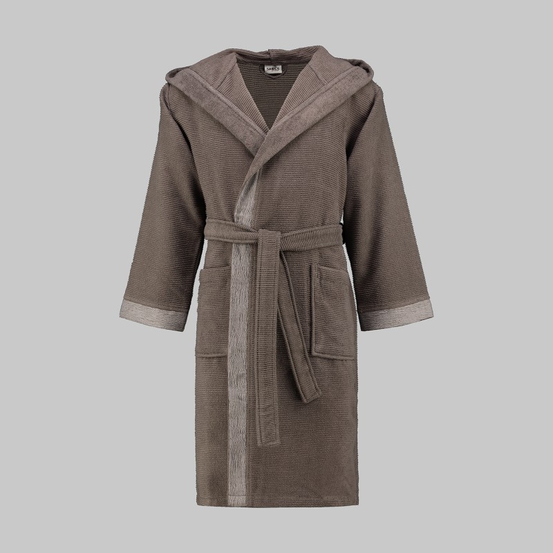 Street Kapüşonlu Bornoz Koyu Gri L 