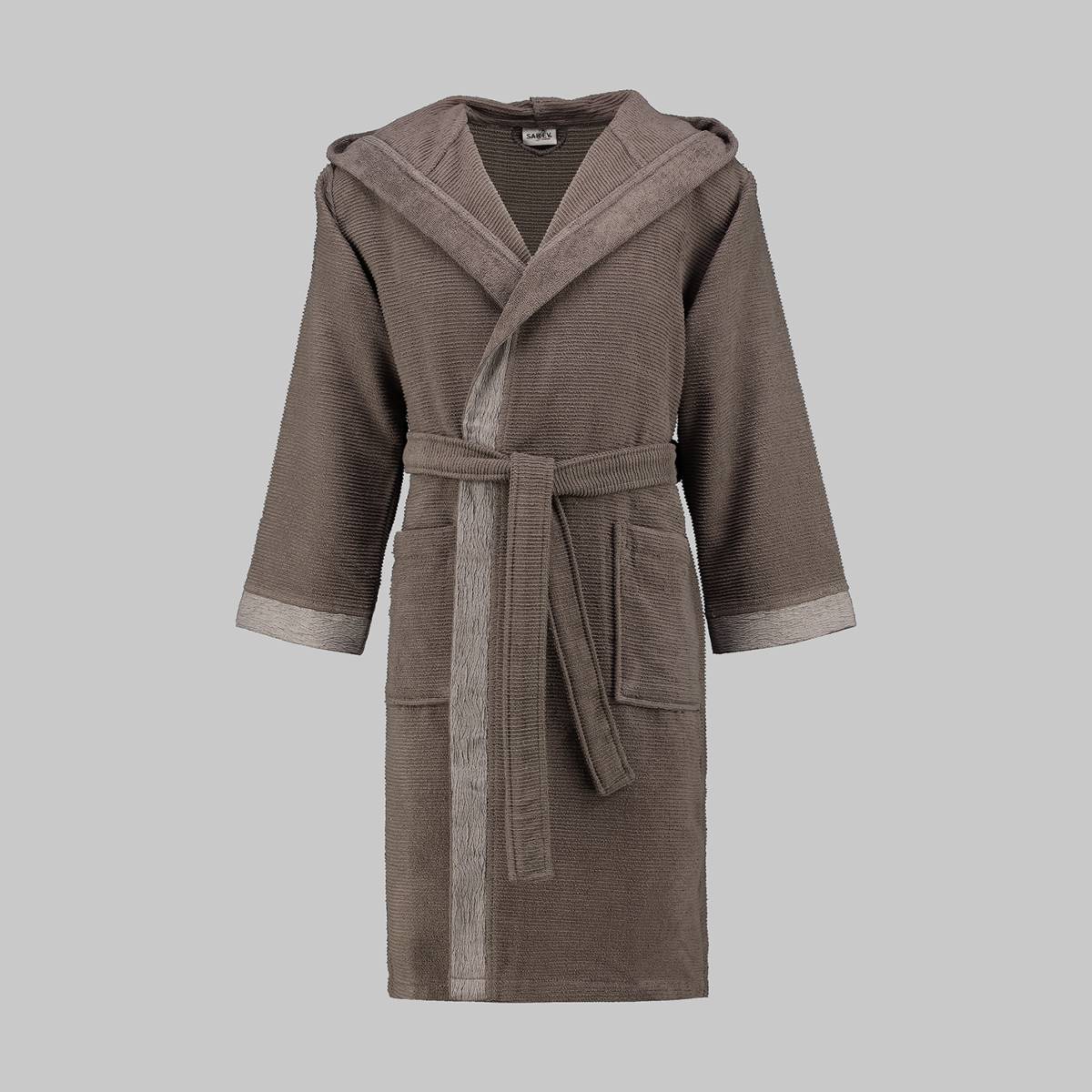 Street Kapüşonlu Bornoz Koyu Gri L - 1