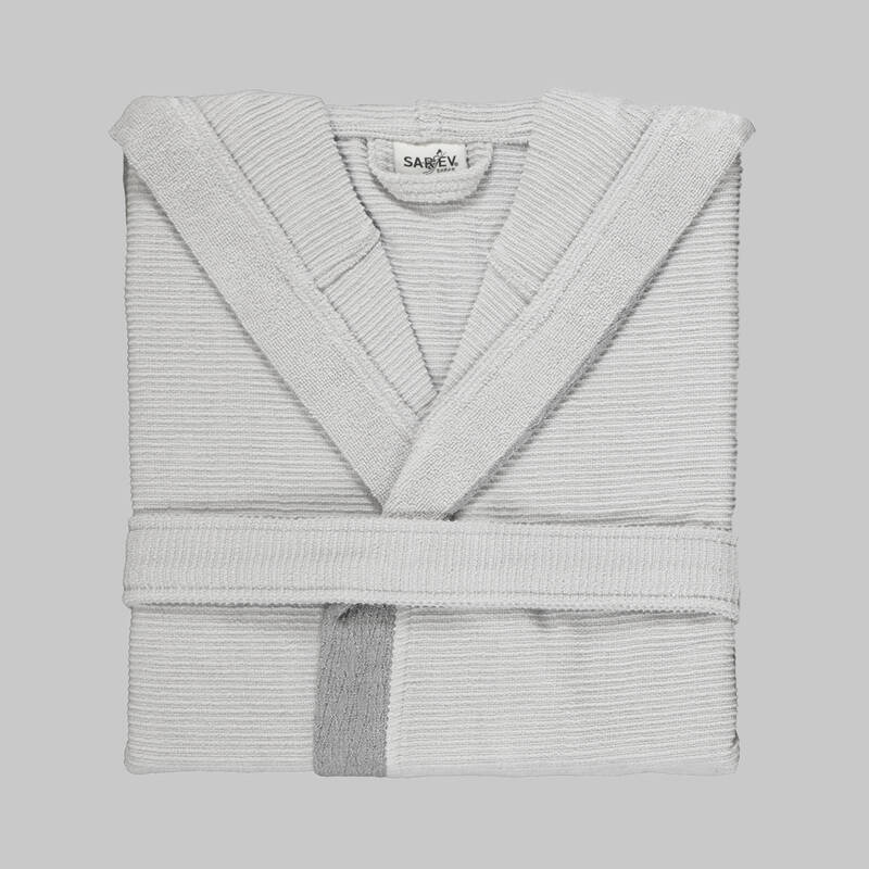 Street Kapüşonlu Bornoz Gri M - 2