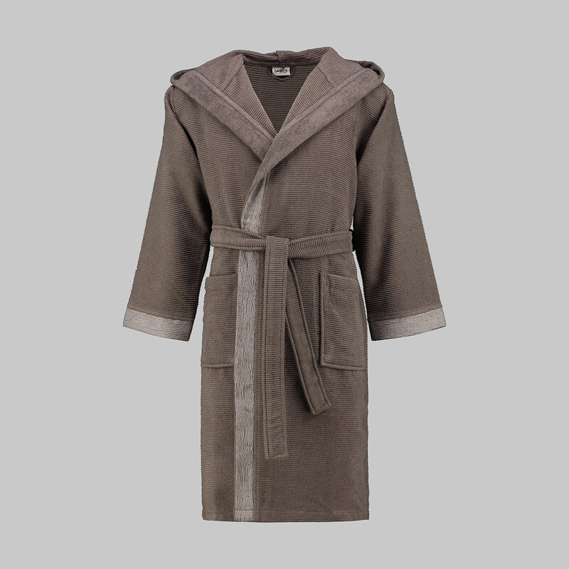 Street Kapüşonlu Bornoz Koyu Gri M 