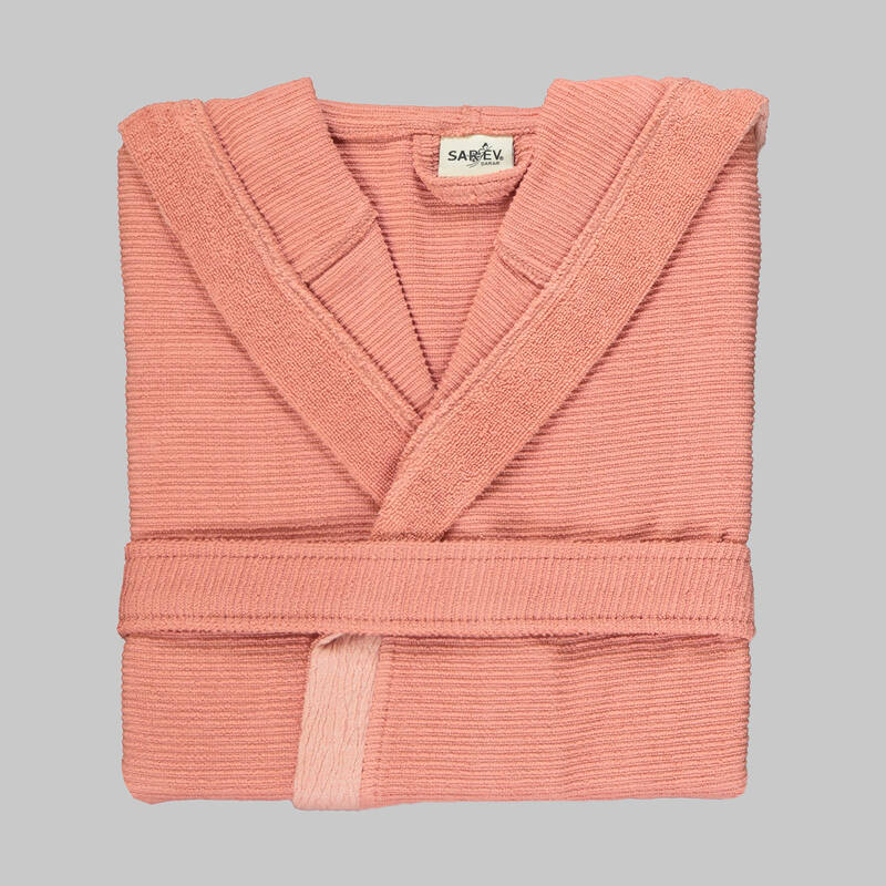 Street Kapüşonlu Bornoz Somon M - 2