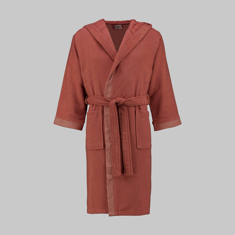 Street Kapüşonlu Bornoz Kiremit M - 1