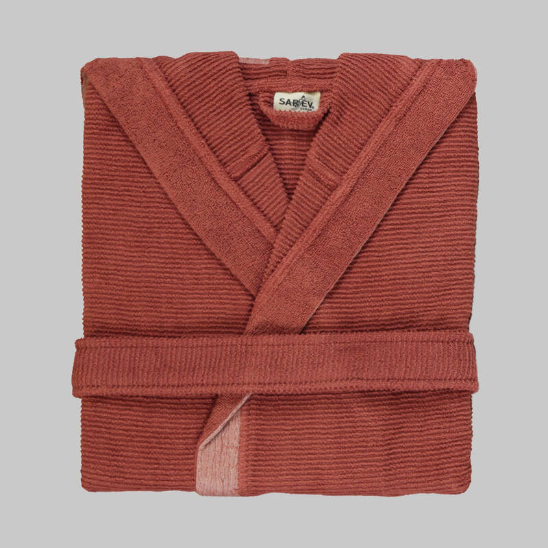 Street Kapüşonlu Bornoz Kiremit M - 2