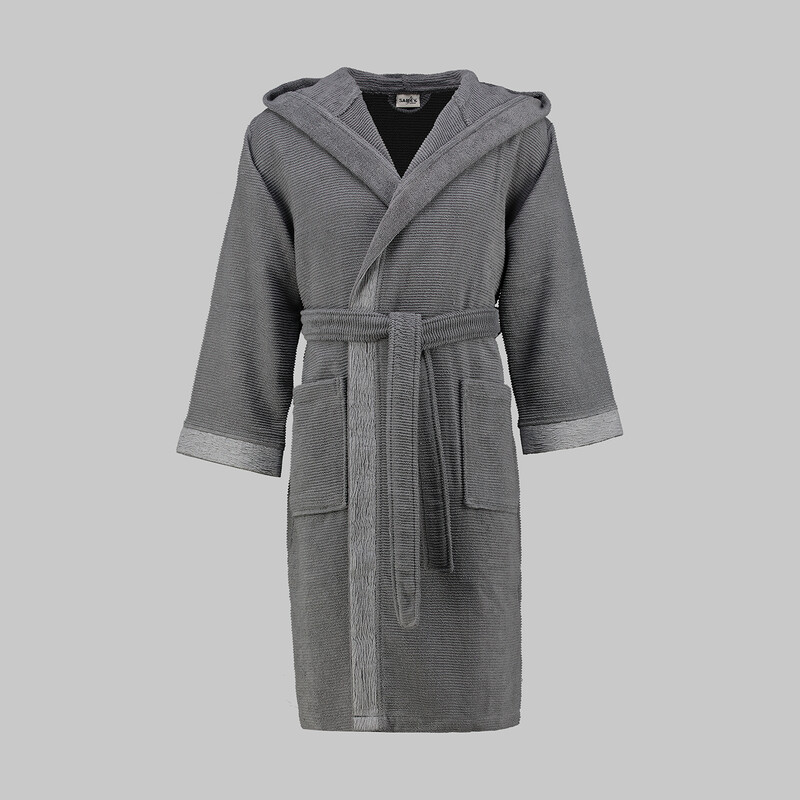 Street Kapüşonlu Bornoz Antrasit M 