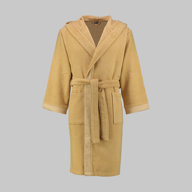 Street Kapüşonlu Bornoz Sarı M 