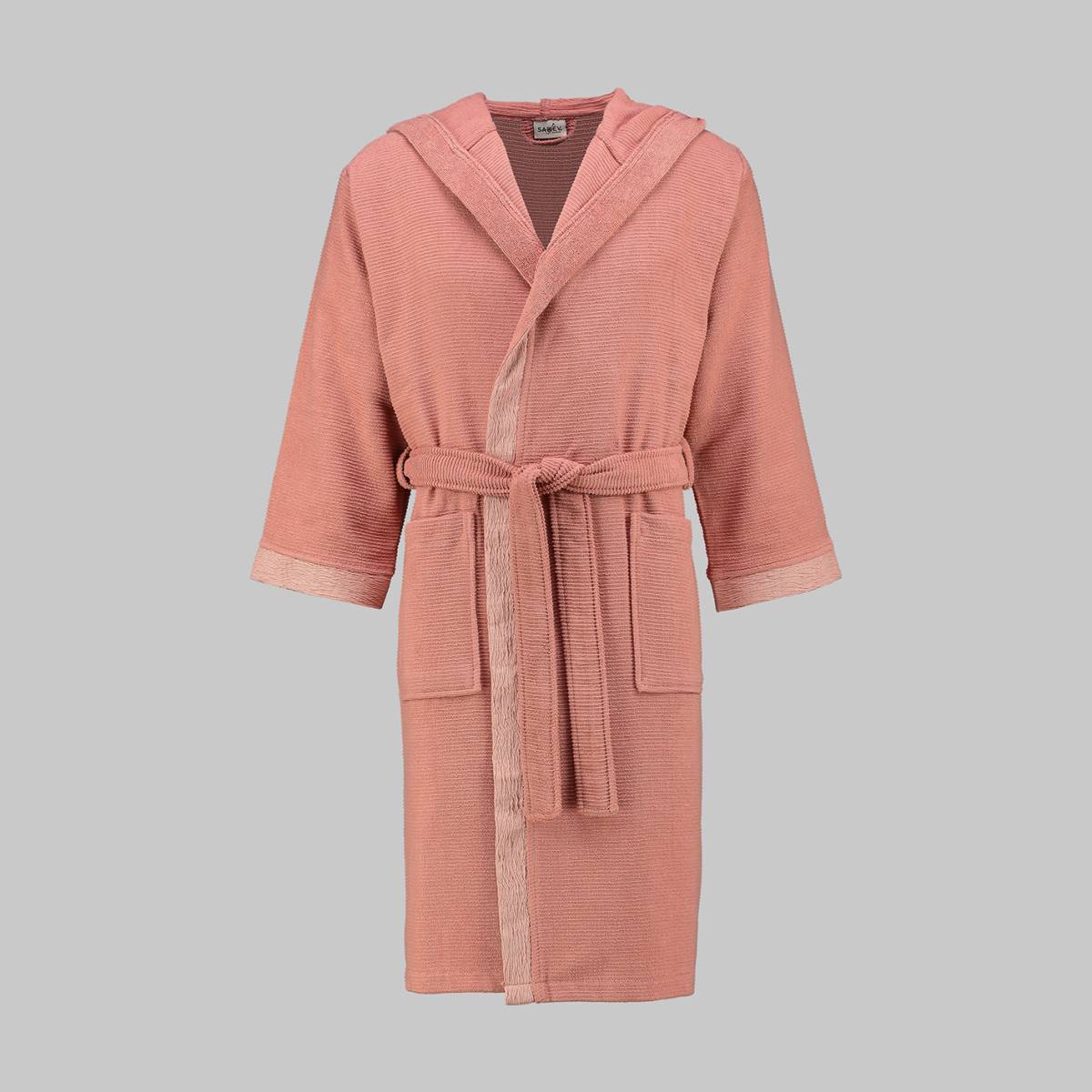 Street Kapüşonlu Bornoz Somon XL - 1