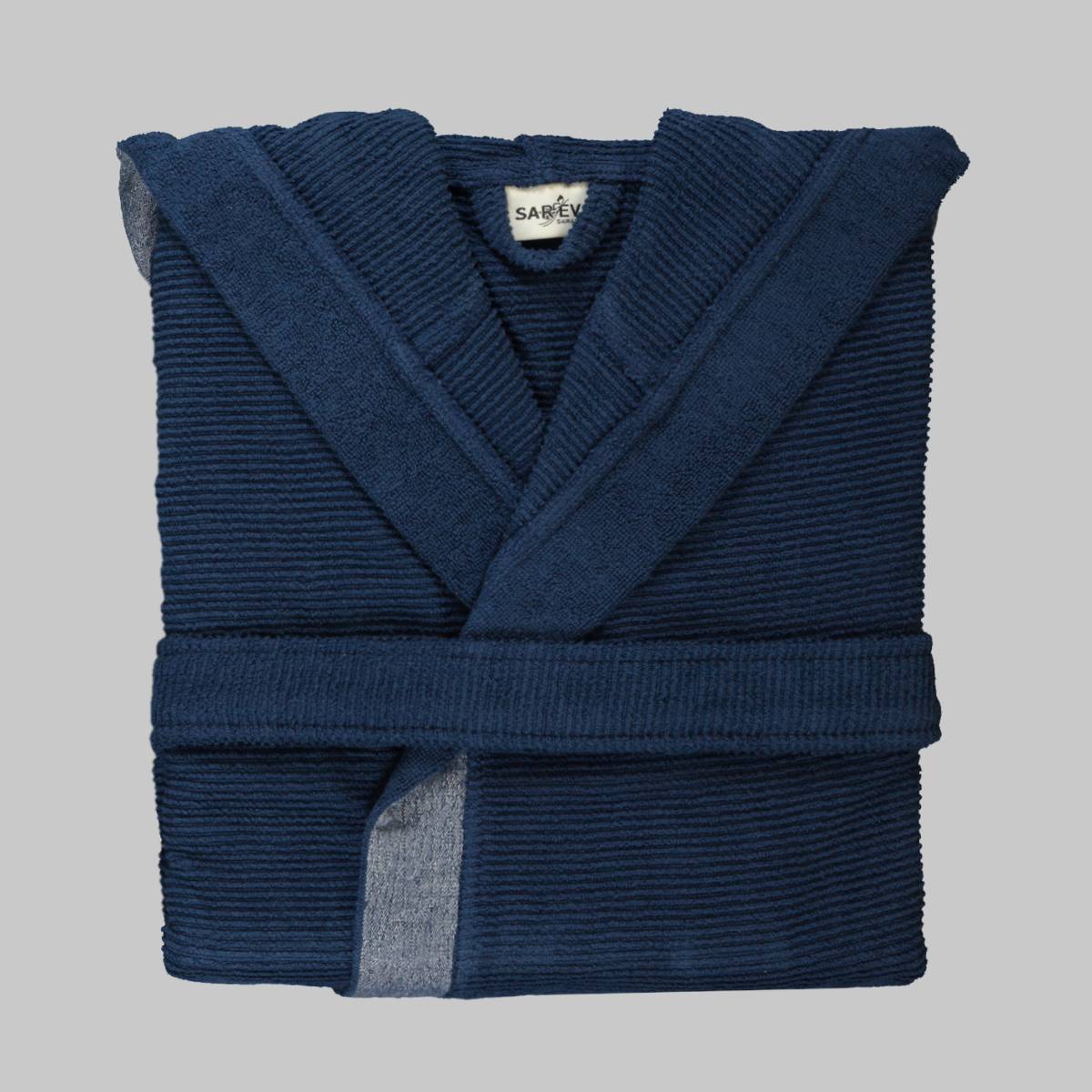 Street Kapüşonlu Bornoz Lacivert XL - 2