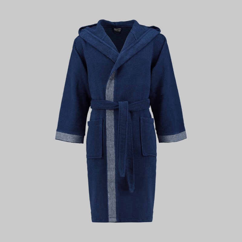 Street Kapüşonlu Bornoz Lacivert XL 