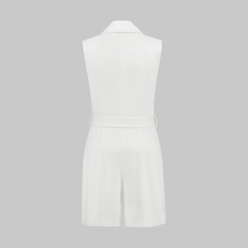 Suzette Beyaz Şort Tulum - SARAR WOMAN