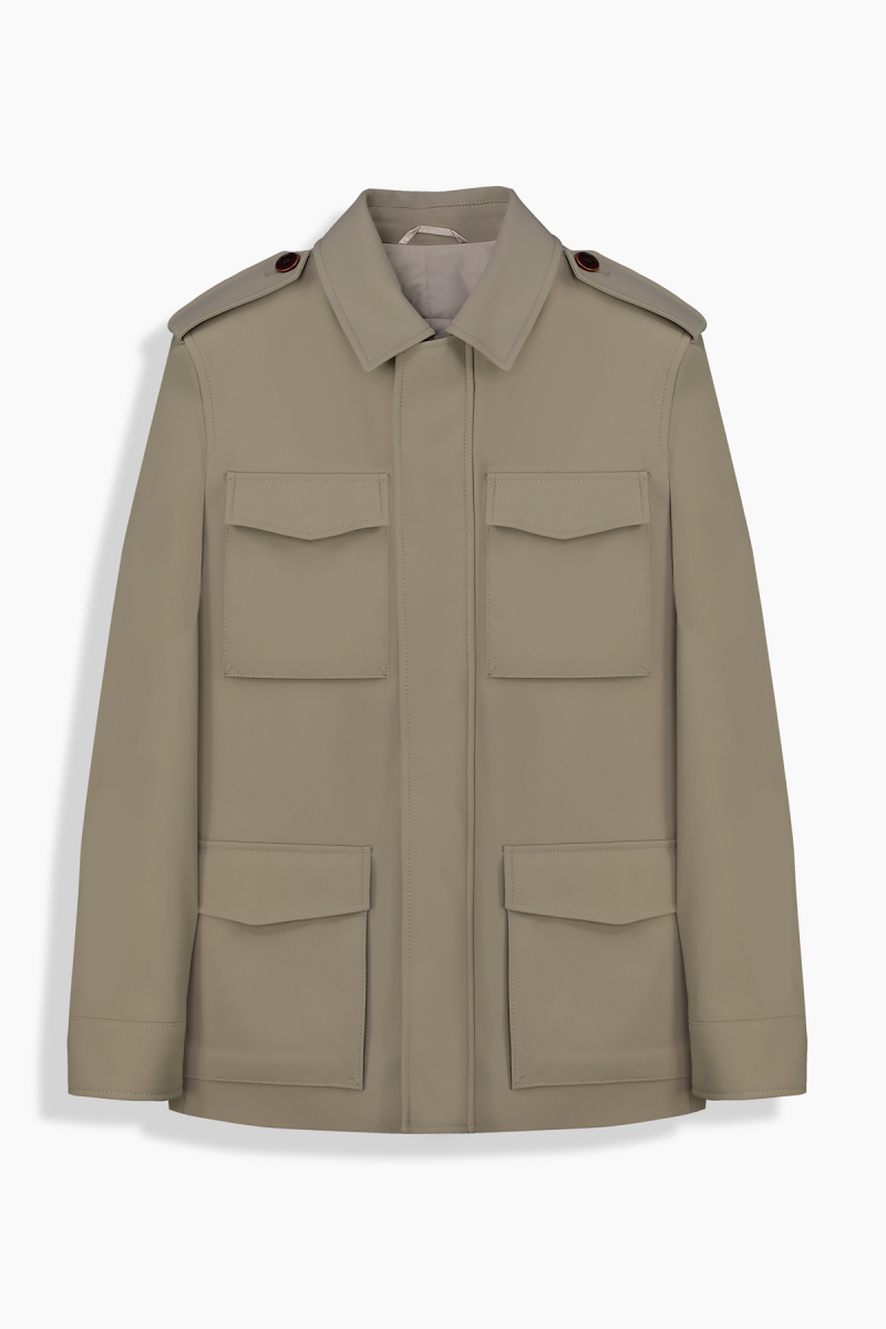 Talisman Safari Slim Fit Bej Kaban - 1