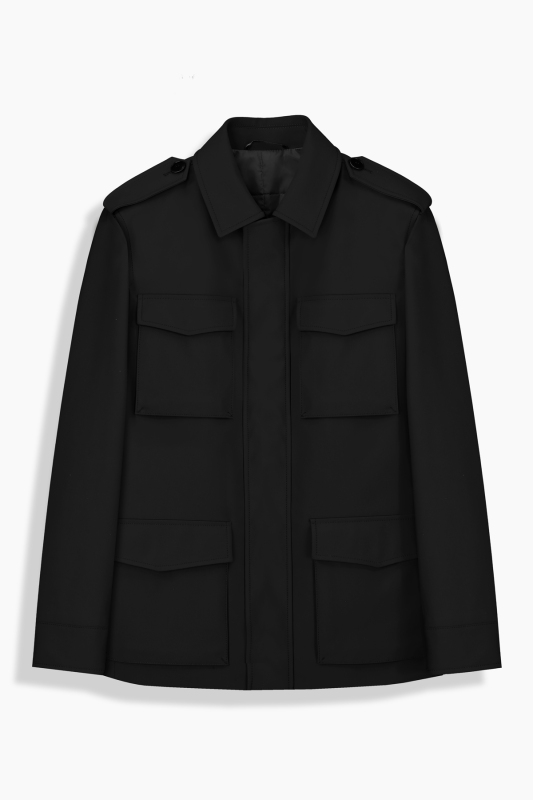 Talisman Safari Slim Fit Siyah Kaban 