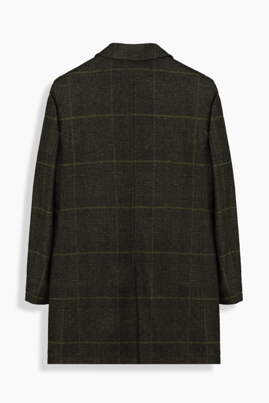 Tasigo Ekose Koyu Yeşil Kaban - SARAR