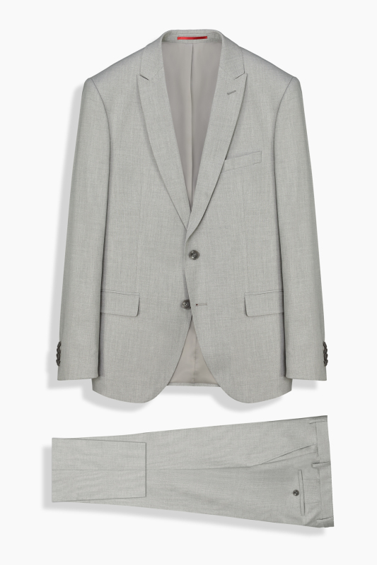 Tedrick Açık Gri Slim Fit Takım Elbise 
