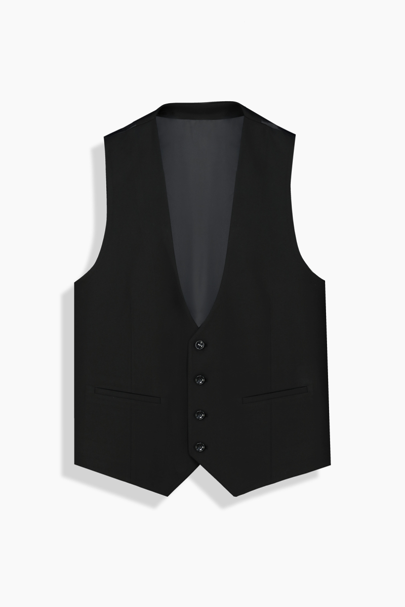 Tedrick Addy Resta Slim Siyah Yelekli Takım - 8