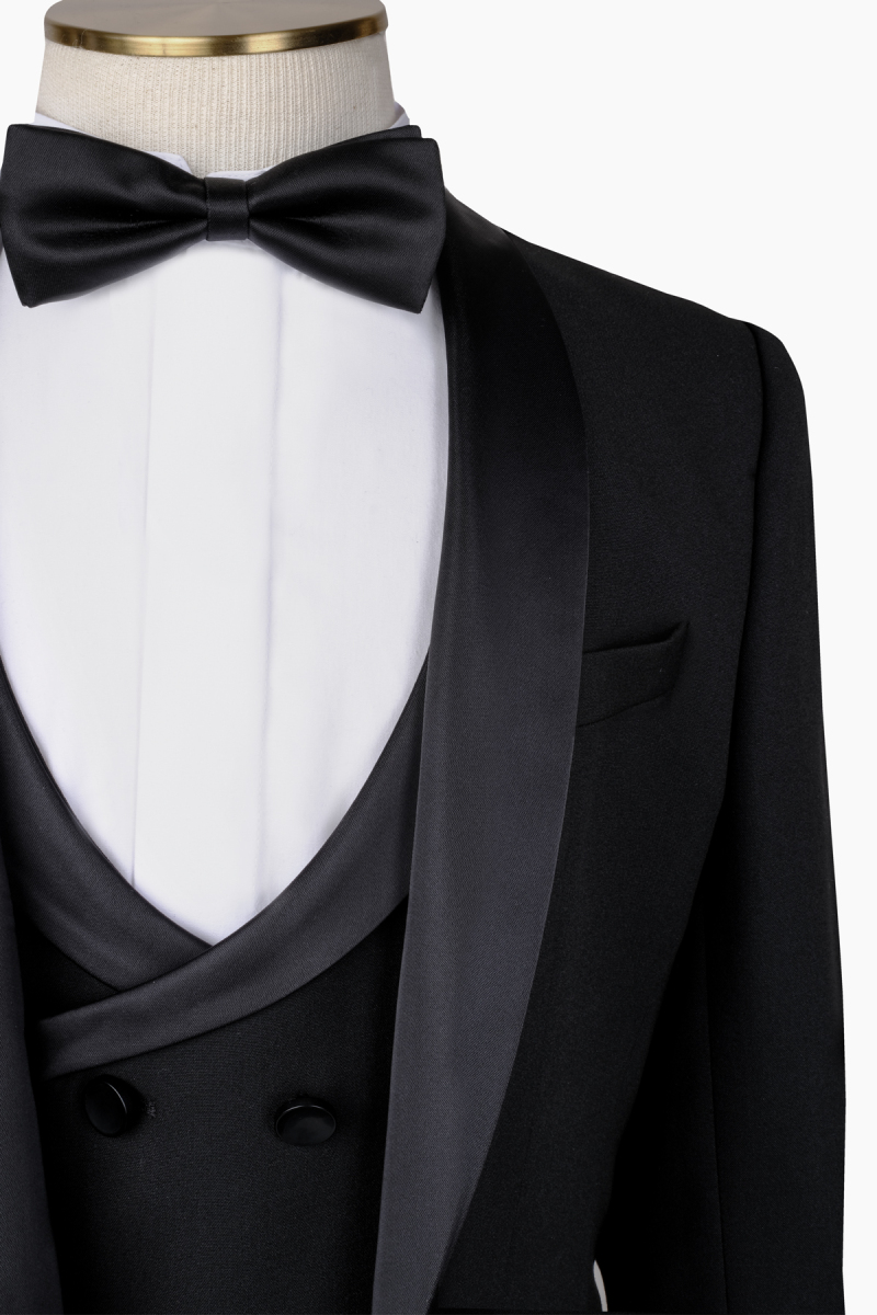 Tedrick Addy Resta Slim Siyah Yelekli Takım - 2