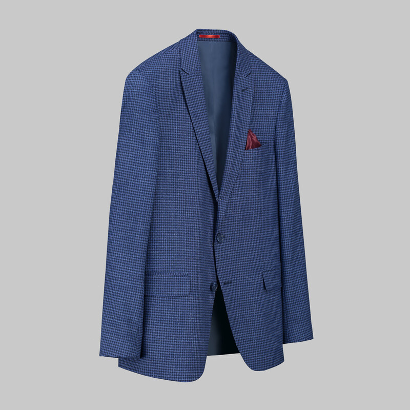 Tedrick Nasa Resta Slim Fit Açık Lacivert Yelekli Takım - INTERVIEW