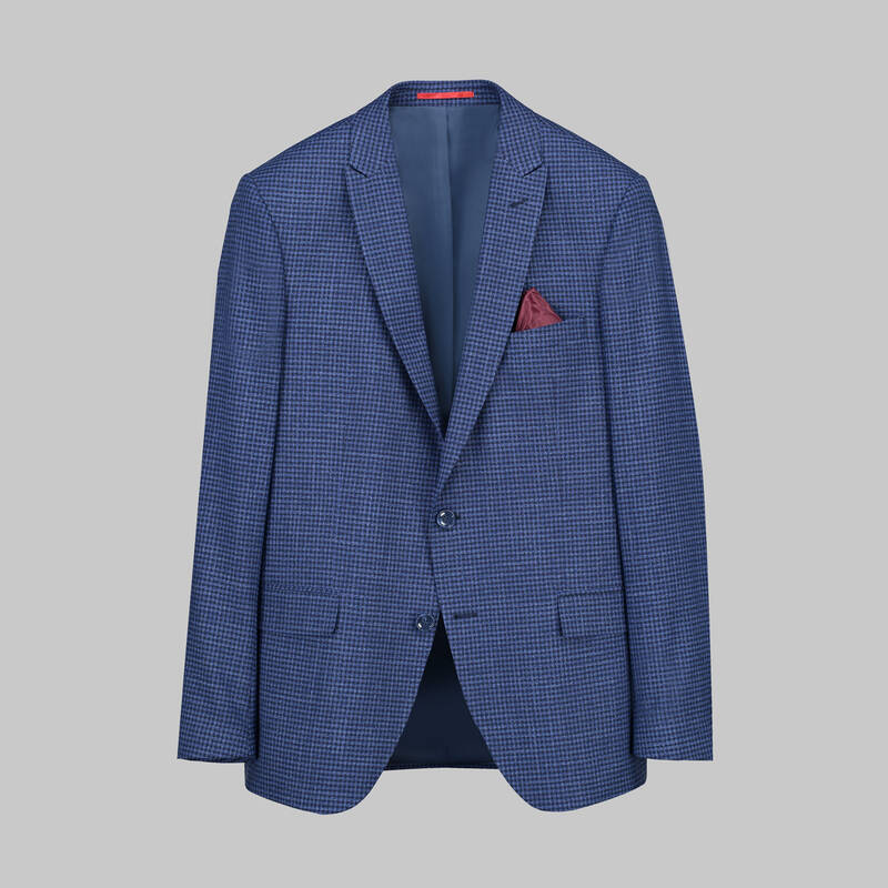 Tedrick Nasa Resta Slim Fit Açık Lacivert Yelekli Takım - 1