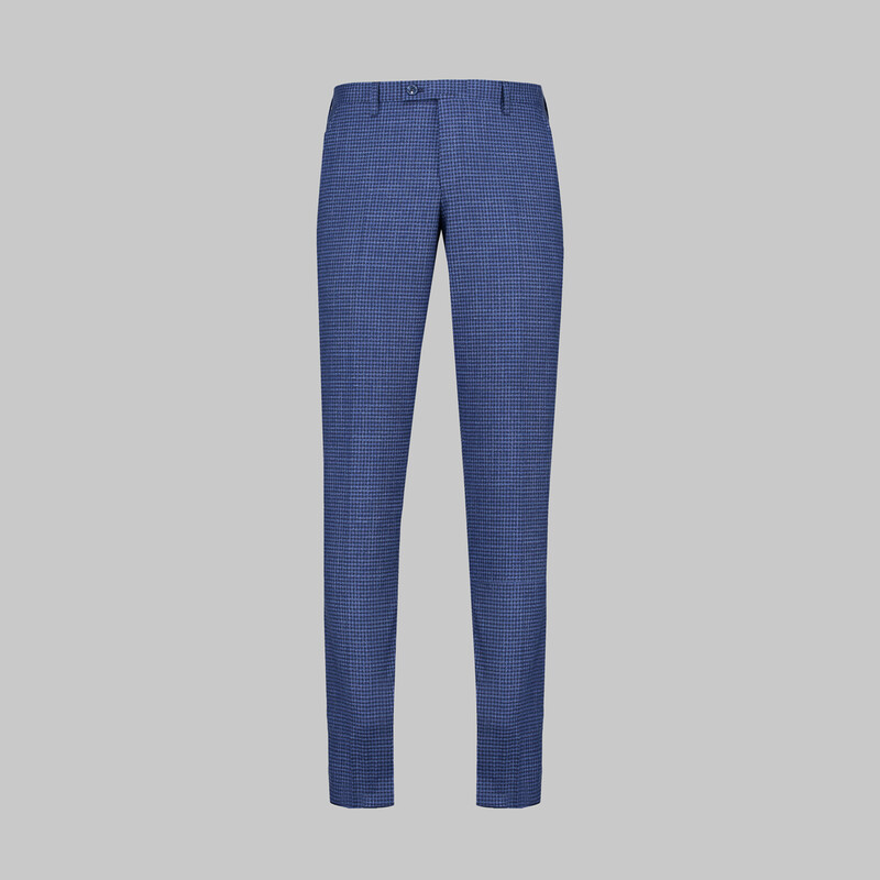Tedrick Nasa Resta Slim Fit Açık Lacivert Yelekli Takım - INTERVIEW