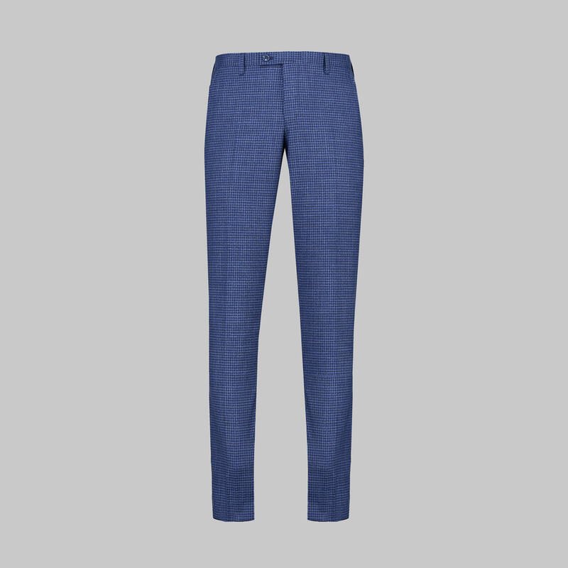 Tedrick Nasa Resta Slim Fit Açık Lacivert Yelekli Takım - 4