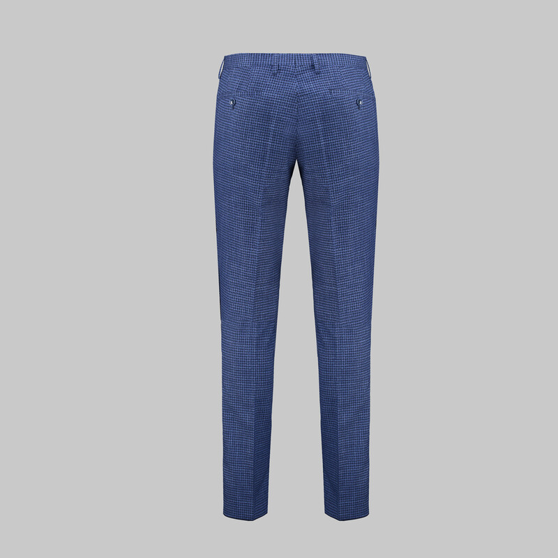 Tedrick Nasa Resta Slim Fit Açık Lacivert Yelekli Takım - INTERVIEW