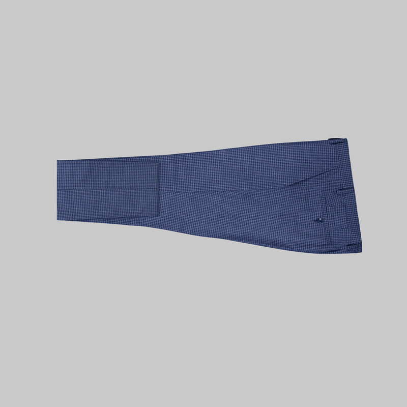 Tedrick Nasa Resta Slim Fit Açık Lacivert Yelekli Takım - INTERVIEW