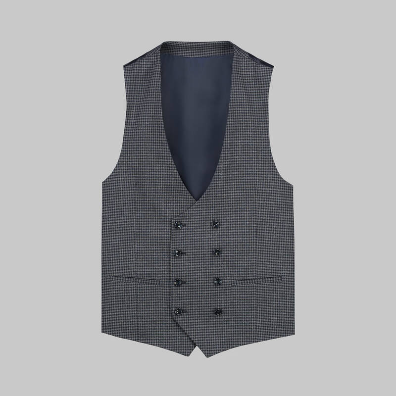 Tedrick Nasa Resta Slim Fit Lacivert Yelekli Takım - 4